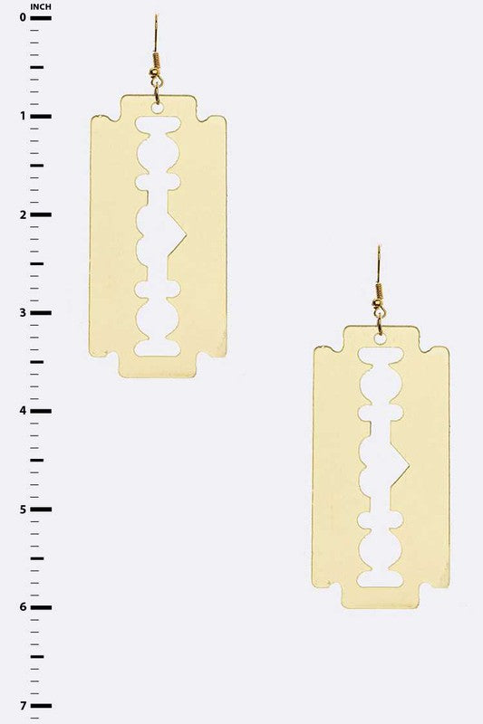 “Razor Sharp” Drop Earrings