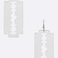“Razor Sharp” Drop Earrings
