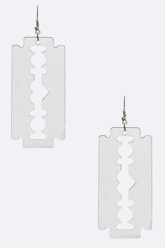 “Razor Sharp” Drop Earrings