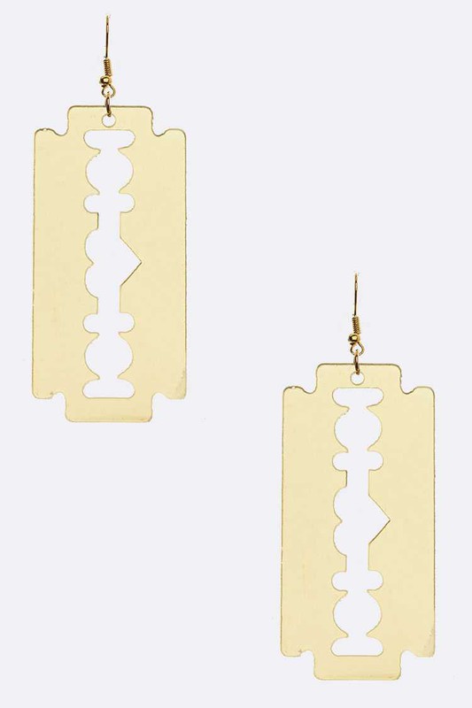 “Razor Sharp” Drop Earrings