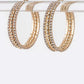 40 MM Rhinestone Iconic Hoop Earrings