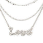 “Love” Crystal Layer Necklace Set