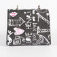 “Not The Fashion Police” Mini Graffiti Swing Bag