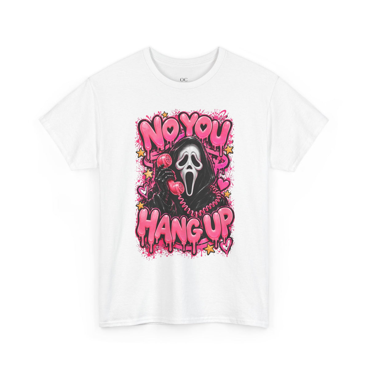 “No You Hang Up” Ghost Face Graphic Tee
