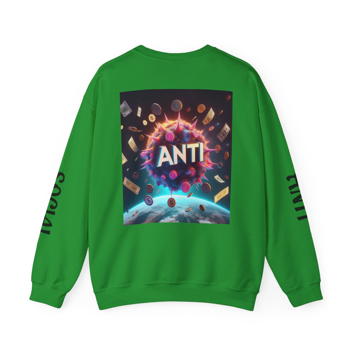 “Anti Social” Heavy Blend™ Crewneck Sweatshirt