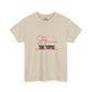 Stay the Topic T-Shirt — Minimalist Script & Bold Text Tee
