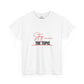 Stay the Topic T-Shirt — Minimalist Script & Bold Text Tee