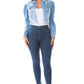 “Miss Cute Stuff” Denim Crop Jacket
