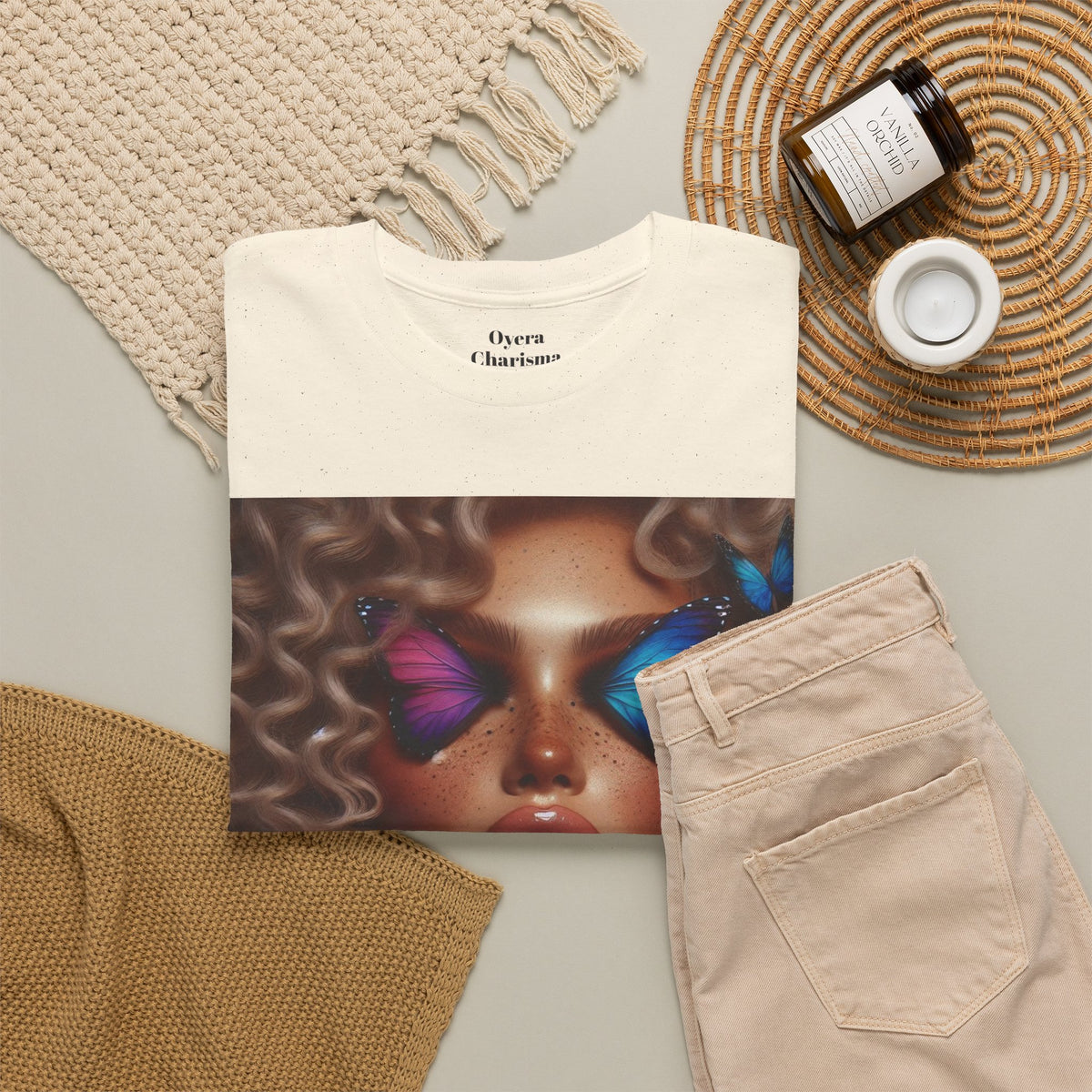 Butterfly Glam Portrait T-Shirt