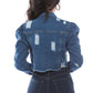“The Program” Denim Crop Jacket