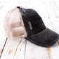 Distressed Messy Bun Caps | Adjustable