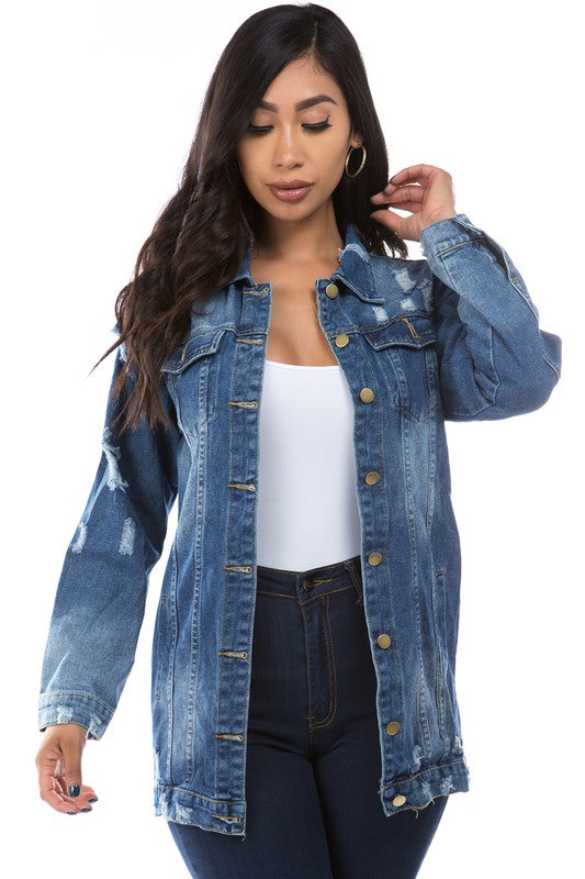 “The Catch” Denim Trucker Jacket