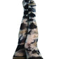 MacKenzie: Black and White Tie Dye Thigh Highs