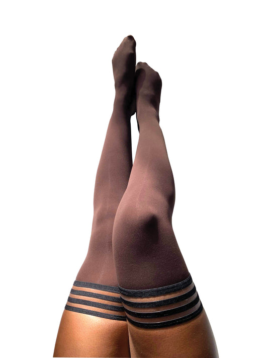 Autumn: Chocolate Opaque Thigh-Highs