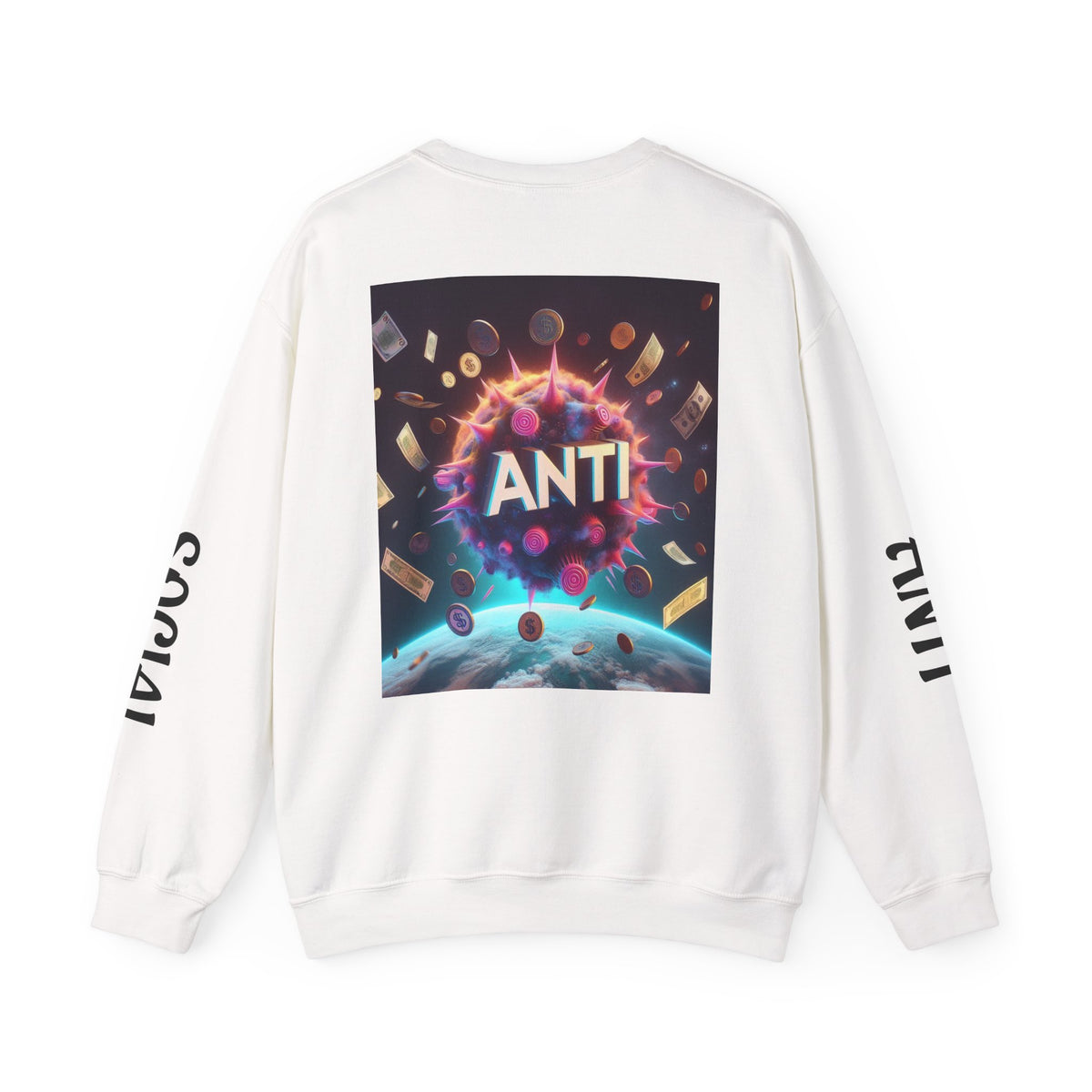 “Anti Social” Heavy Blend™ Crewneck Sweatshirt