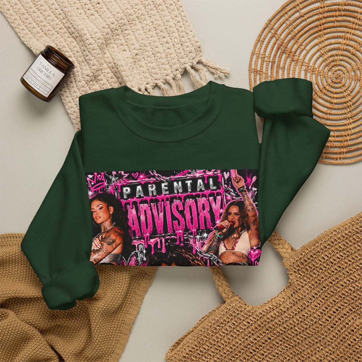 “Parental Advisory” Kehlani Crewneck Sweatshirt