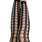 Jo: Footless Black Circle Fishnet Thigh Highs