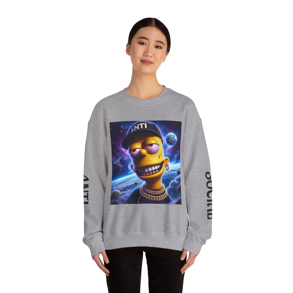“Anti Social” Heavy Blend™ Crewneck Sweatshirt