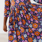 Haunted Garden 3/4 Sleeve Pocket Twirl Dress