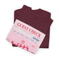 Pretty Curvy Girl Tee — Pink Guest Check Graphic Shirt