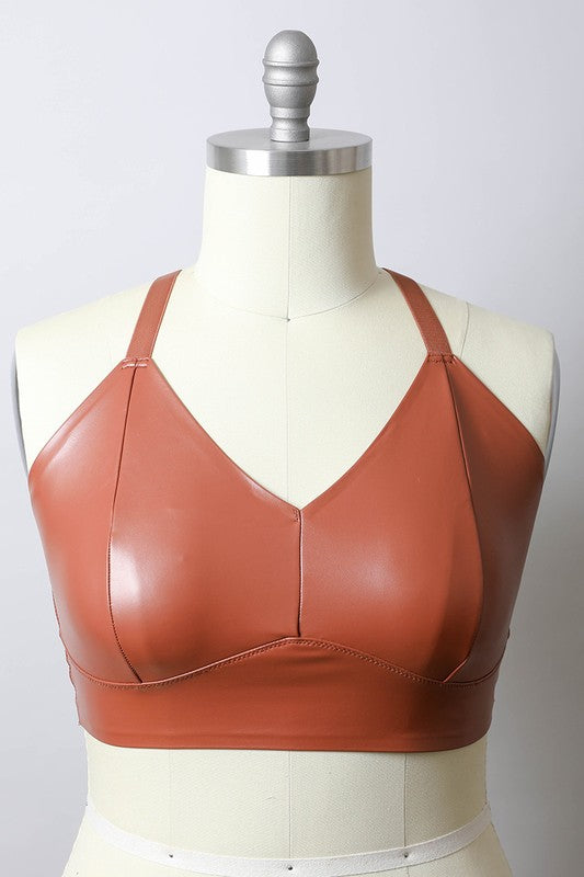 “Fox” Leather Bralette