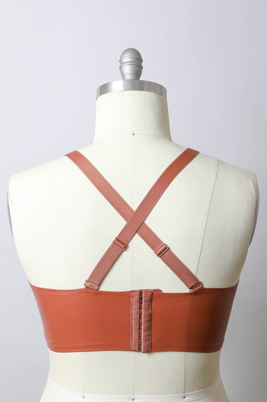 “Fox” Leather Bralette