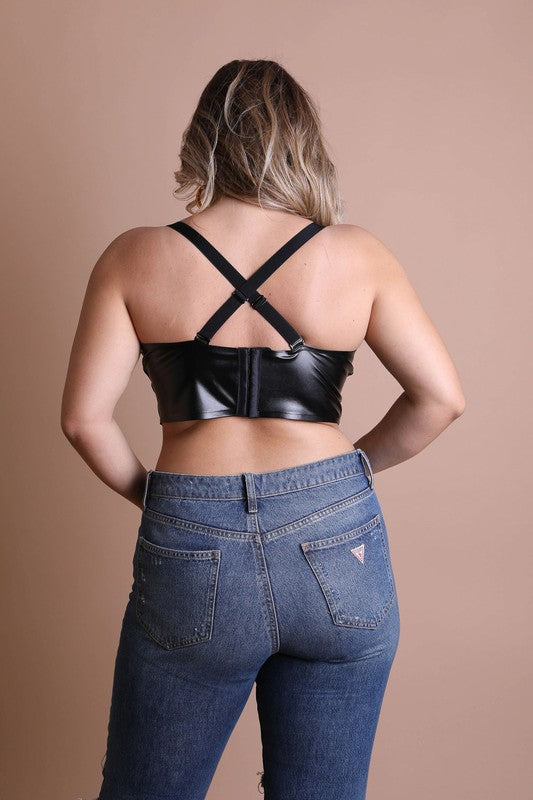 “Fox” Leather Bralette