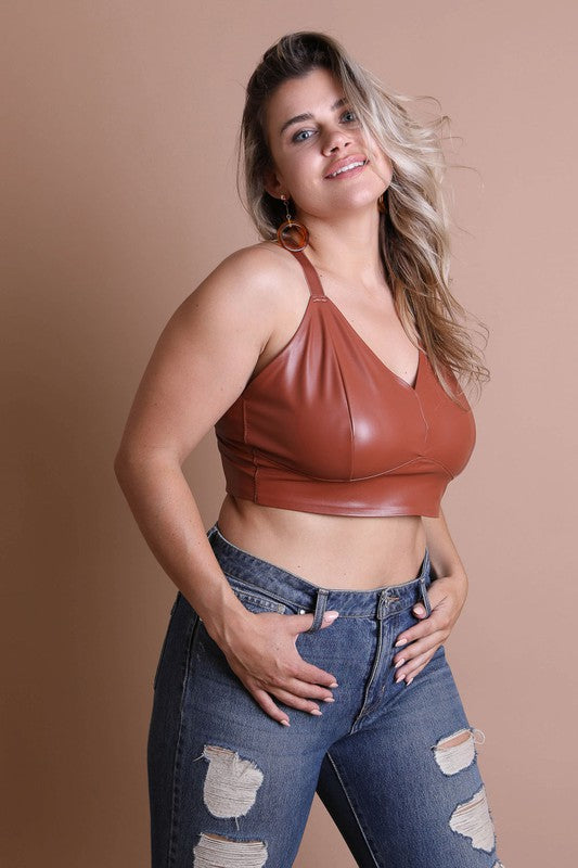 “Fox” Leather Bralette