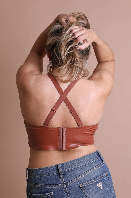“Fox” Leather Bralette