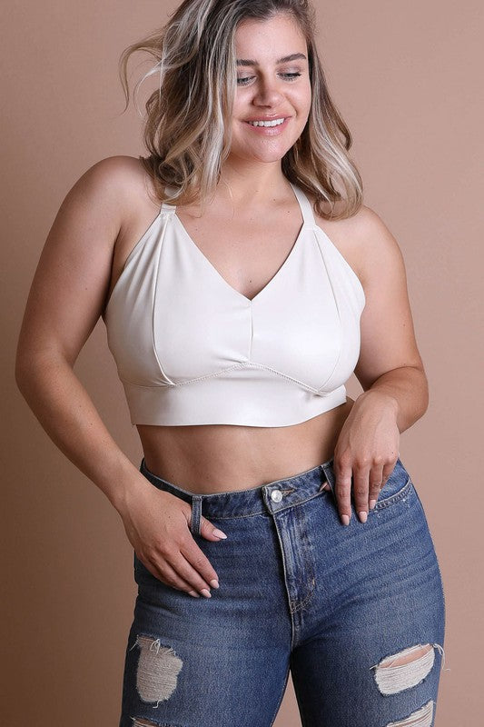 “Fox” Leather Bralette