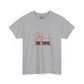 Stay the Topic T-Shirt — Minimalist Script & Bold Text Tee