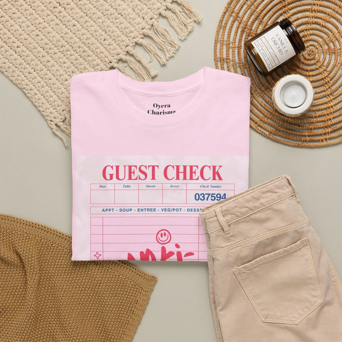 Anti-Social Guest Check T-Shirt