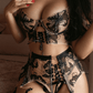 Black&Nude Ribbon Sculpting Body Lingerie Set
