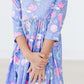 Neon Moon 3/4 Sleeve Pocket Twirl Dress