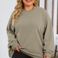 Round Neck Dropped Shoulder Sweatshirt
