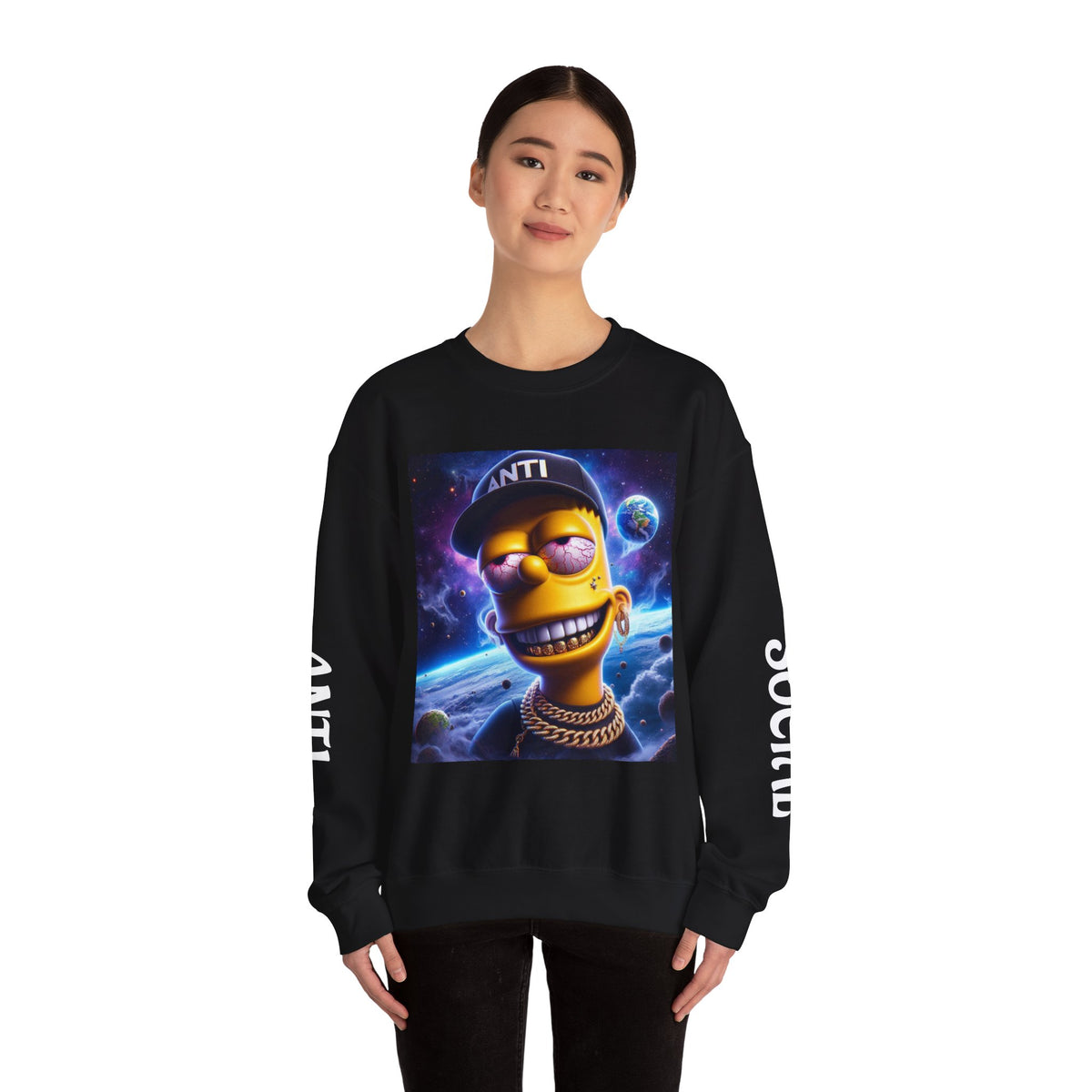 “Anti Social” Heavy Blend™ Crewneck Sweatshirt