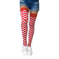 Game Day! - Red & White Thigh-Highs