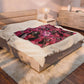 Spooky Ghost Pink Halloween Velveteen Plush Blanket