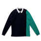 Konus Men's Rugby Tee With Color Blocking in Navy