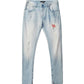 “No Fixin” Me” Light Washed Denim