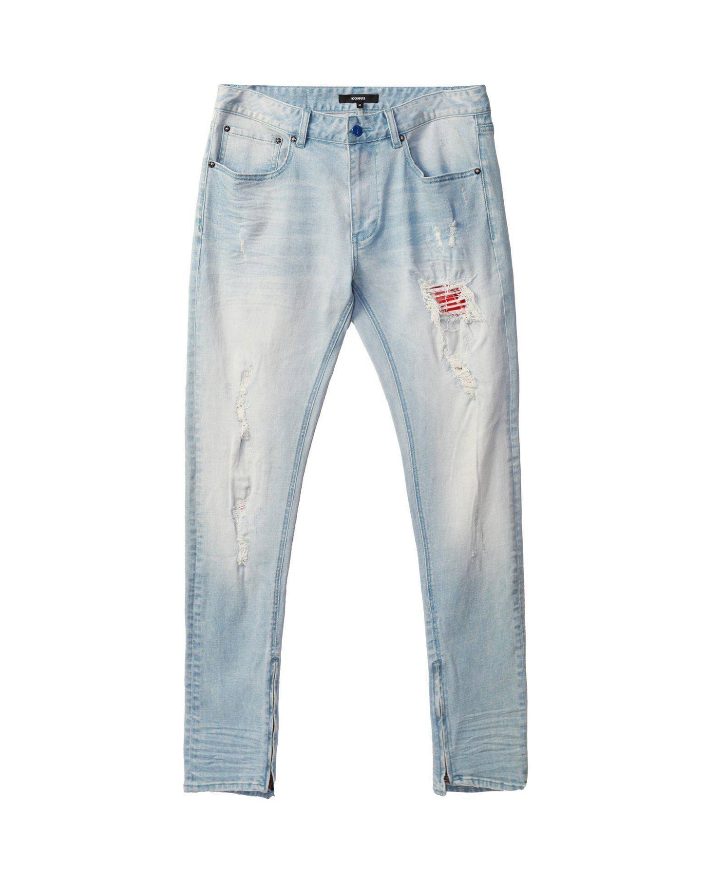 “No Fixin” Me” Light Washed Denim