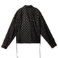 Konus Men's Black Checkered Trucker Jacket