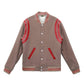 Konus Men's Wool Blend Varsity Jacket in Camel