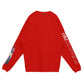 Konus Men's Oversize Sweatshirt in Red