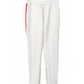 Konus Men's Track Pants With Knit Tape detail in White