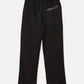 Konus Men's Wide Print Patch French Terry Sweatpants in Black