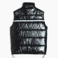 Men's Zip-Up Puffer Vest In Black