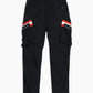 Konus Men's Reflective Tape Utility Cargo Pants in Black
