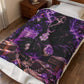 Gothic Ghostface Purple Velveteen Plush Blanket