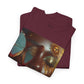 Butterfly Sunface T‑Shirt — Surreal Portrait Art Tee